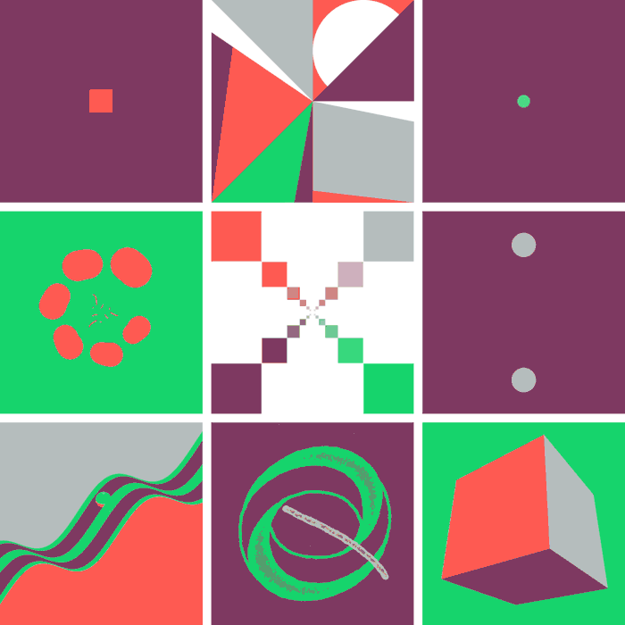 365天128位设计师28张九宫格gif动画简直太有魔性了