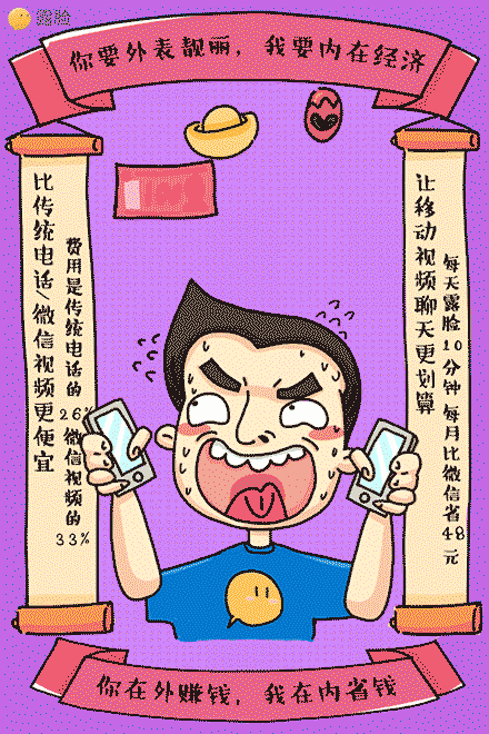 露脸app移动视频聊天超低流量gif动图海报