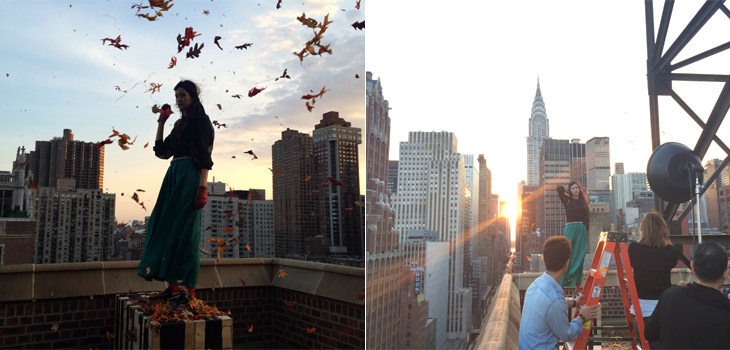 日本 LUMINE 时尚摄影相当吸引人,广告文案也