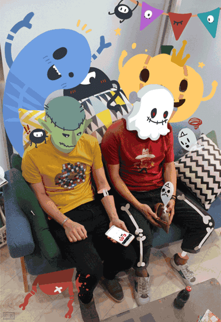 可口可乐用几张可爱小gif,让万圣节氛围变得有趣起来