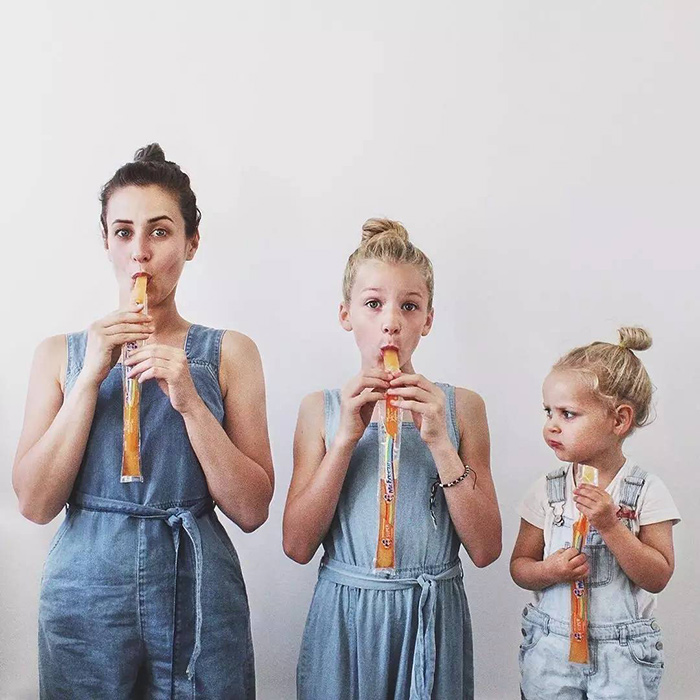 一个博主妈妈和2个女儿的暖萌日常,刷爆了Instagram!