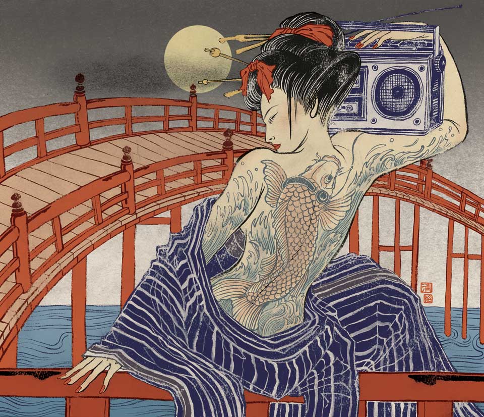 毕业后,natsko 为通讯社绘制插画,她的作品充满活力,俏皮而富有想象力