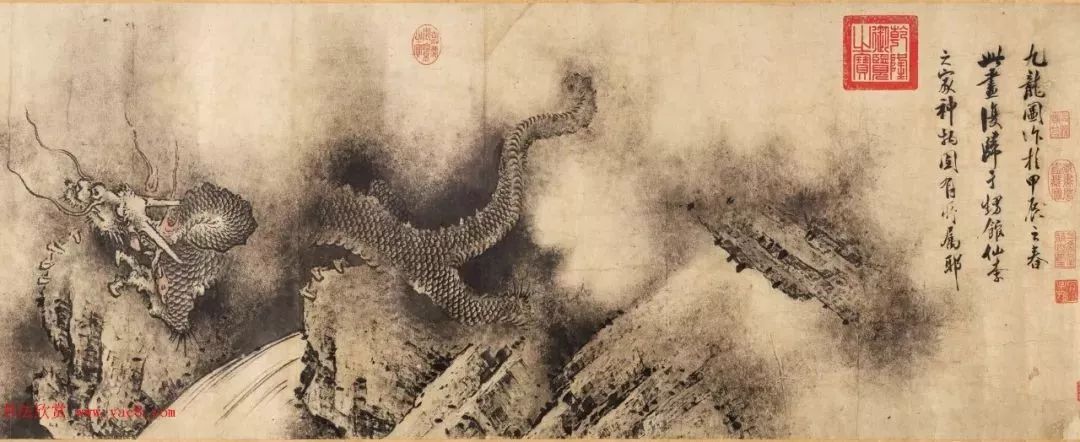 陈容是古代最会画龙的人,而他淡然有致的风格影响了中国当代画家任重