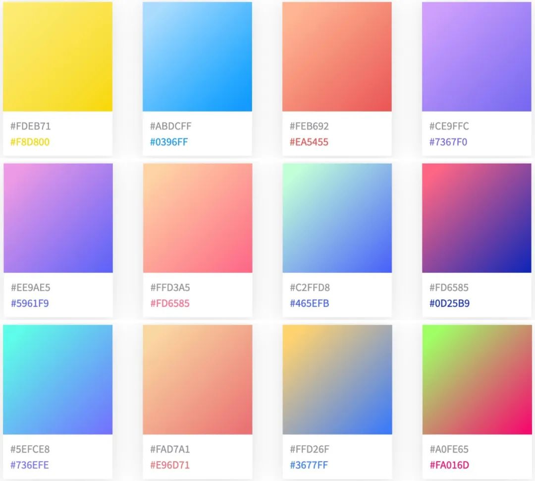 https://colorhunt.co/ 说到配色神器,怎么能少得了color hunt.