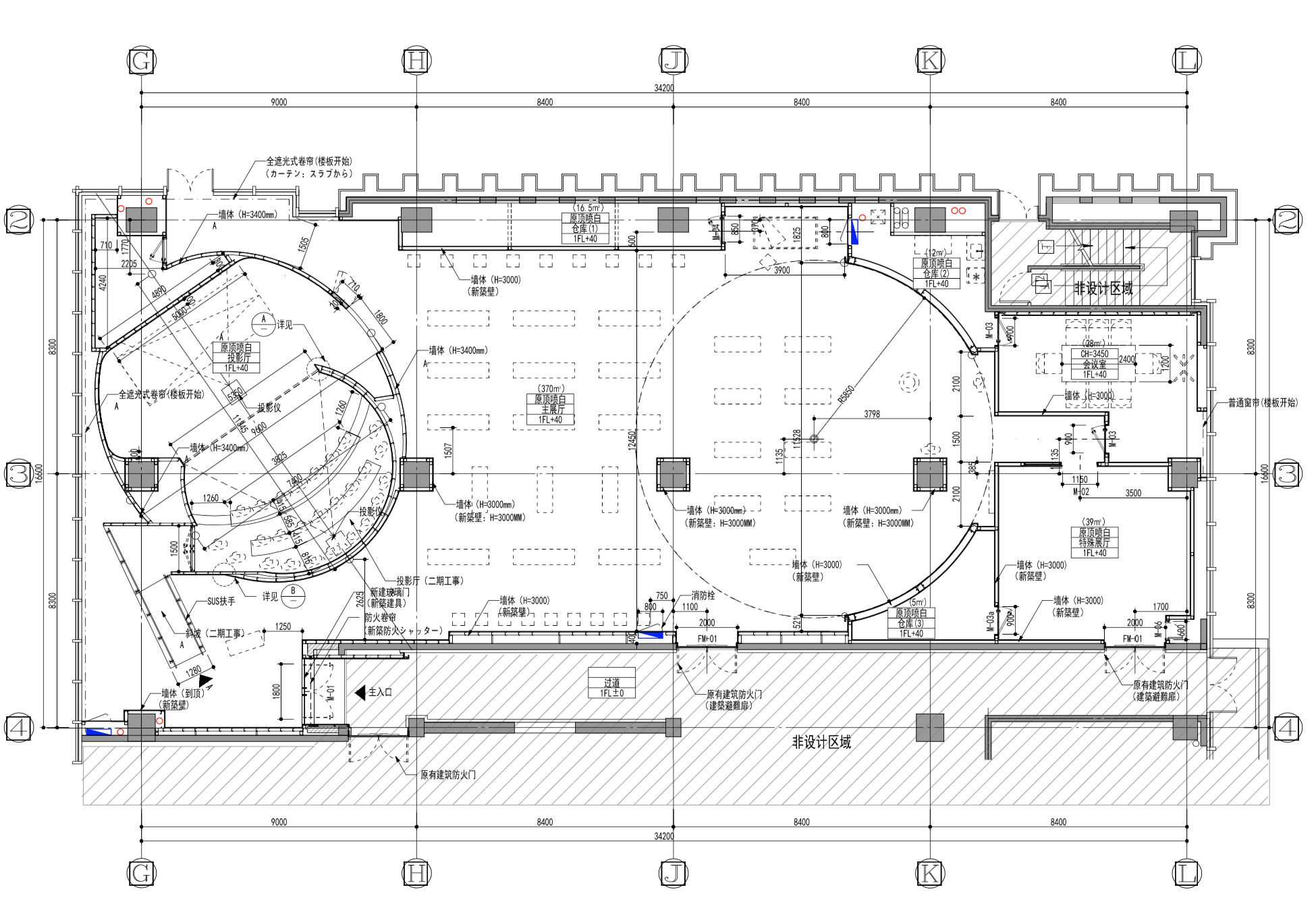 展厅平面图 overall floor plan