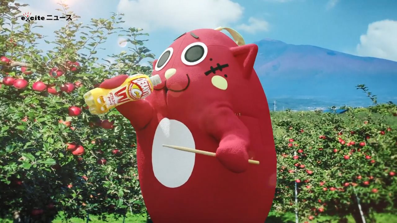 三得利能量饮料憨萌吉祥物变身超级猛兽