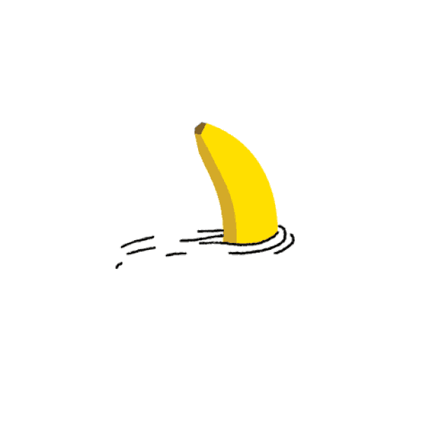 作品一览 一组以香蕉为主题的表情包,主角只有一根黄黄的香蕉和简笔