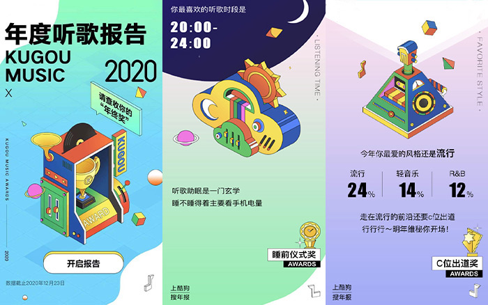 2020年度听歌报告查看方式:网易云音乐app内搜索年度报告网易云已经是