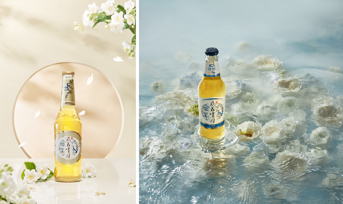 "风花雪月"是嘉士伯旗下的高端啤酒品牌,起源于云南,名字取自云南大理