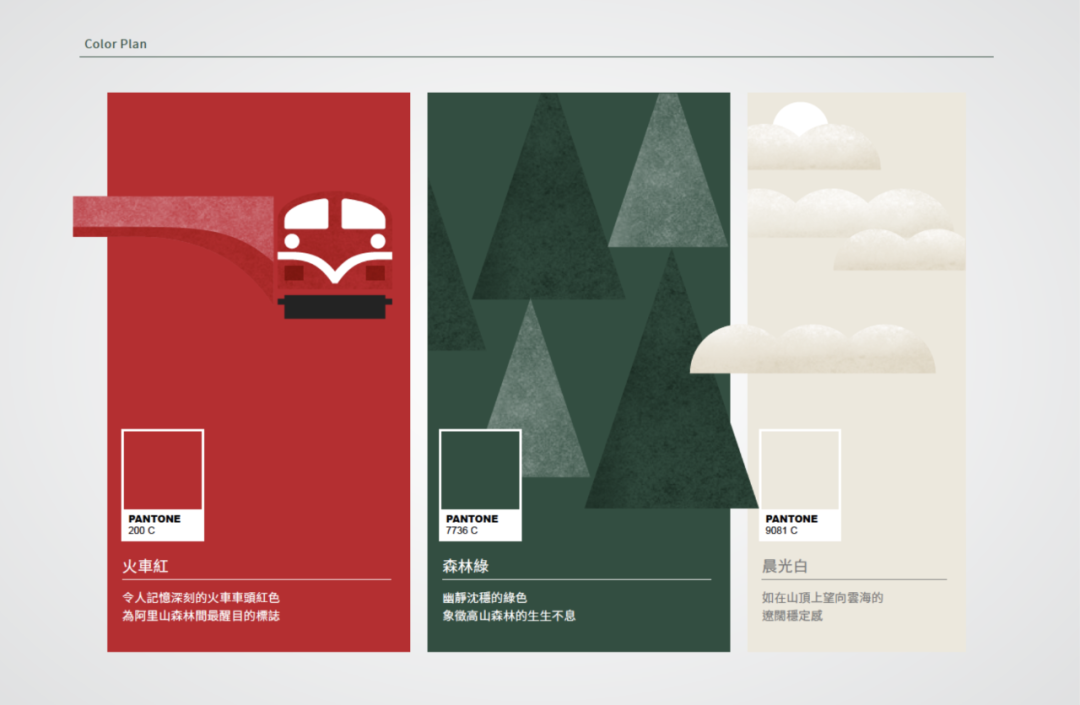 阿里山林铁新logo,这红配绿,绝了!
