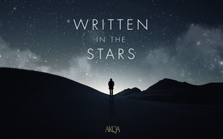 AKQA - Written in the stars - 没有距离的浪漫祝福！新年活动