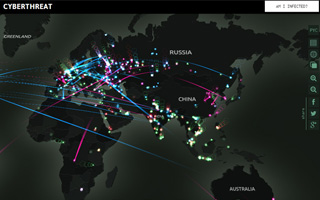 KASPERSKY 卡巴斯基 全球实时网络攻击 互动地图