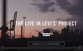 Levi's “Live in Levi's Project ” 互动网站