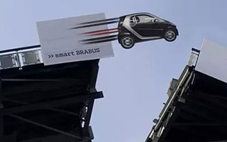 smart 汽车，立体空间的户外广告合集