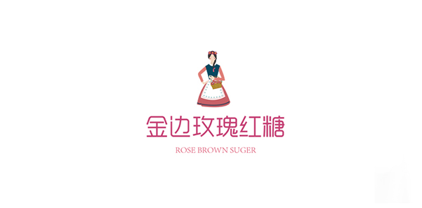 HEREidea英合創意｜原創作品：金邊玫瑰紅糖品牌視覺設計