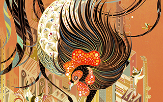 苹果联合五位华人艺术家，推出系列中国风鸡年年画