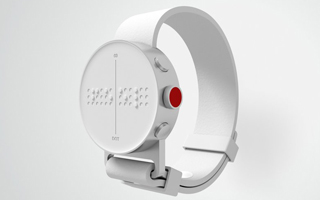 第一块盲人智能手表：DOT. The First Braille Smartwatch.