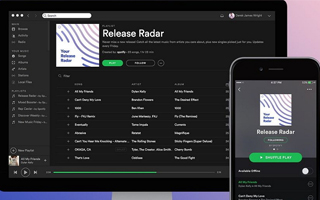 个性化播放列表Spotify Release Radar，听得越多，就越好