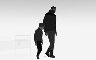 超酷黑白3D动画世界，讲述了一对父亲与孩子的抗癌之旅