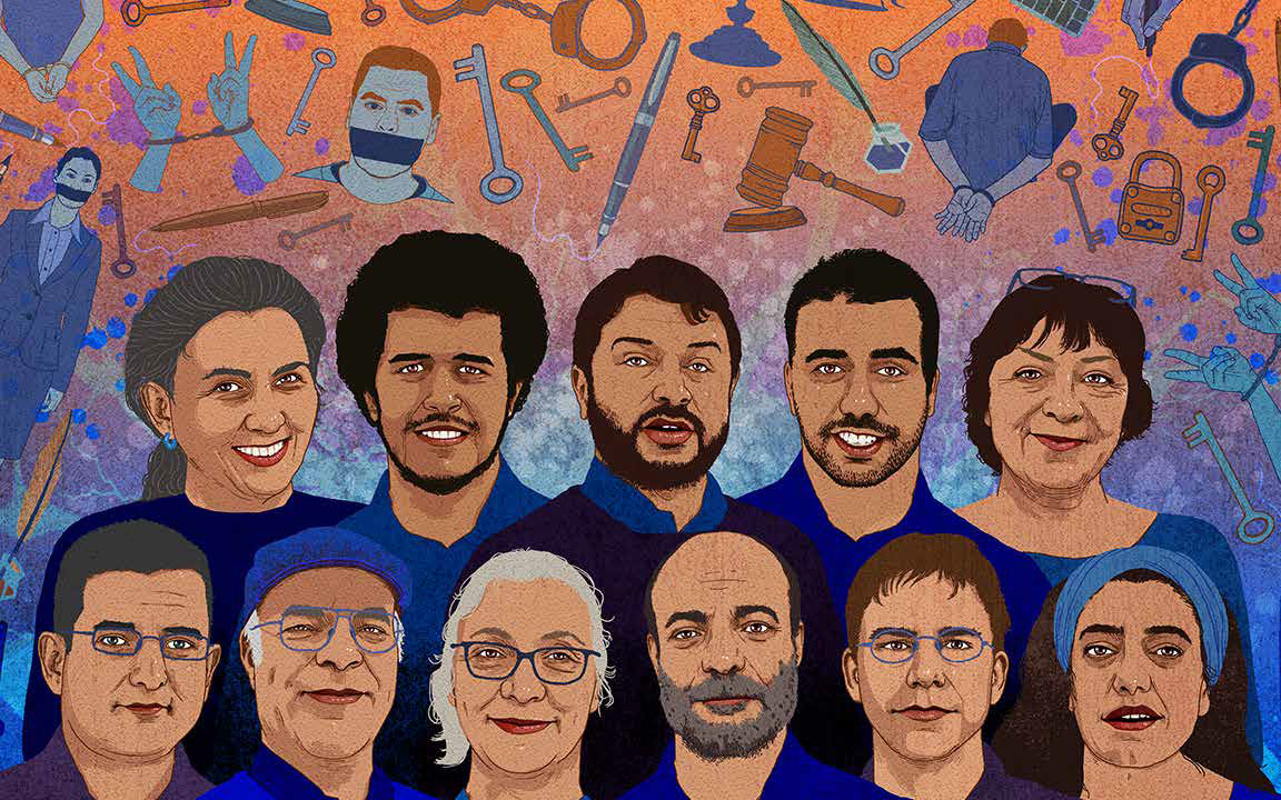 为拯救人权主义者,国际特赦组织发起了一场游行活动