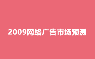 央视招标与2009网络广告市场预测