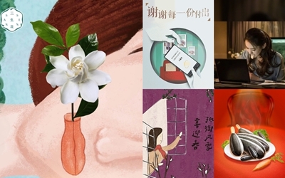 感恩节借势海报，最“长”情的感谢不只有特仑苏