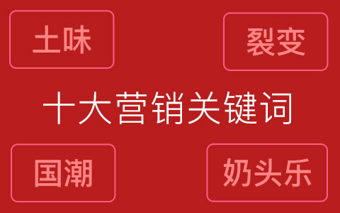 土味、国潮、奶头乐...解读2018年十大营销关键词