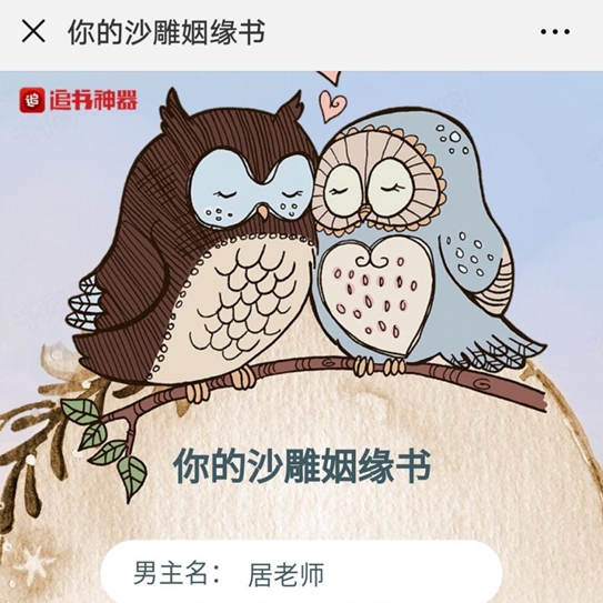 追书神器：你的沙雕姻缘书