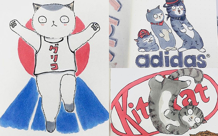 当各大品牌变成了软萌猫，会是怎样的可爱画风？