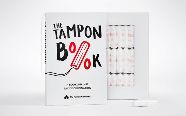 The Tampon Book：伪装成书的卫生棉条，和税收歧视侧面刚