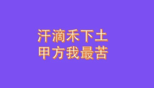 比乙方更苦的，是甲方做执行的