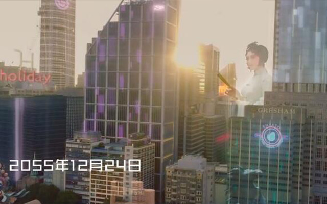 万象城发布了一支圣诞季短片，用清奇脑洞穿越到2055年
