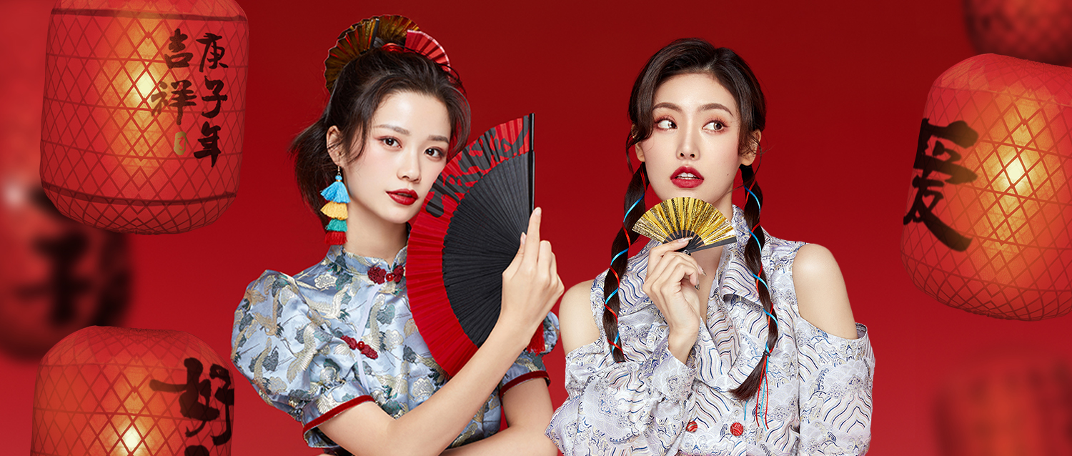 2020新年照，5種國風年味玩法，新春大膽碰撞時尚與古典