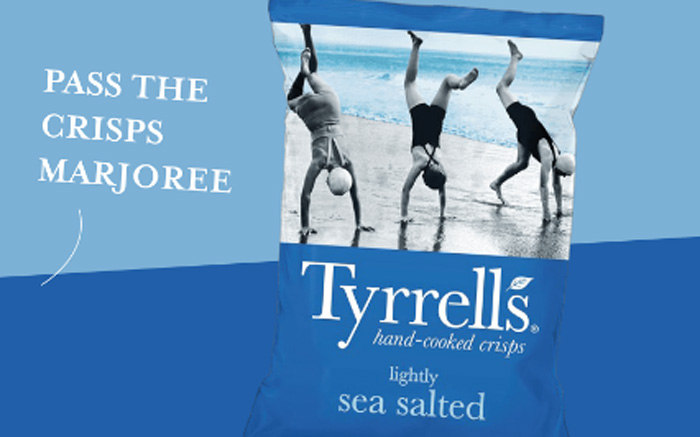 英国国民薯片品牌 Tyrrells 的包装创意，值得你细品！