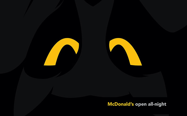 麦当劳越南平面创意广告，“夜猫子”请注意！