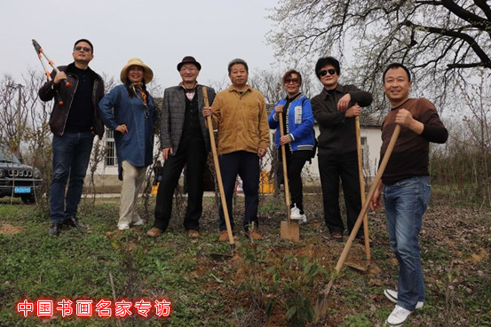 安徽古塬书画院“约会绿色•拥抱春天”公益植树活动