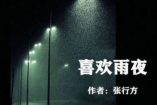 张行方系列文学作品欣赏之——喜欢雨夜