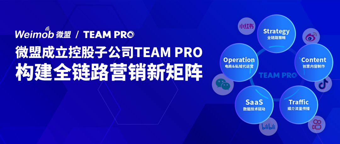 微盟成立控股子公司TEAM PRO，構建全鏈路營銷新矩陣