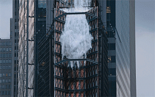 d'strict作品登陆时代广场，这次他们造了102米的数字瀑布！