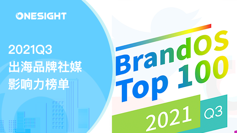 2021Q3 BrandOS TOP100出海品牌社媒影响力榜单发布：消费电子行业上榜最多、泛娱乐行业得分高