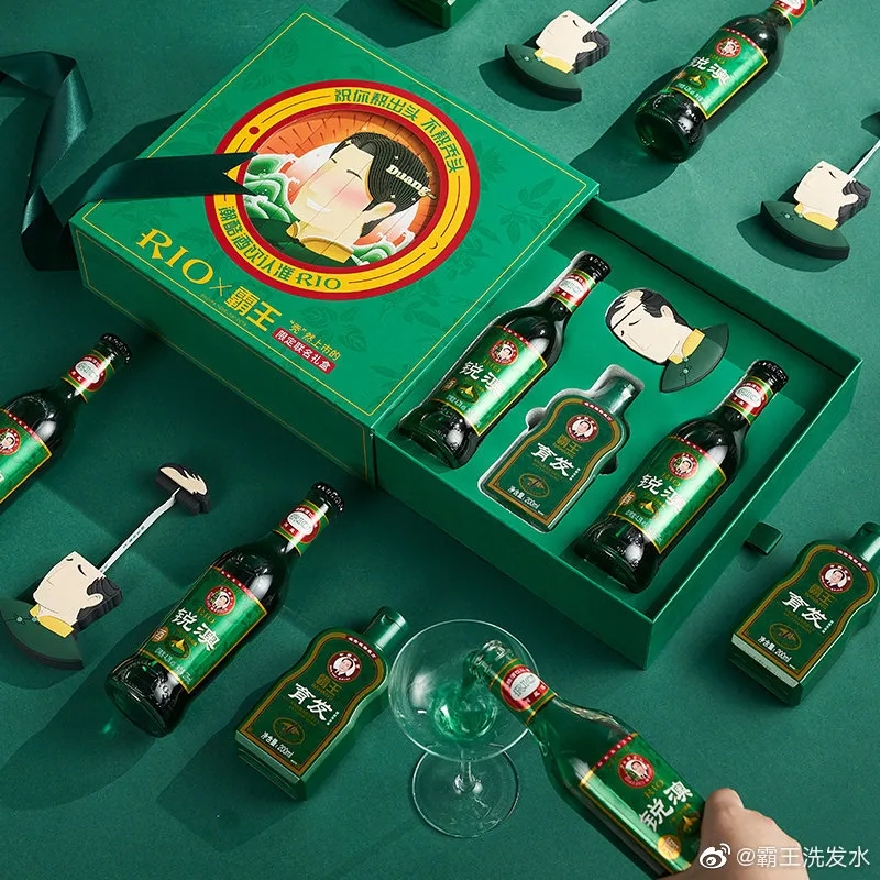霸王洗发水推出鸡尾酒，网友：喝了可以不秃头吗？