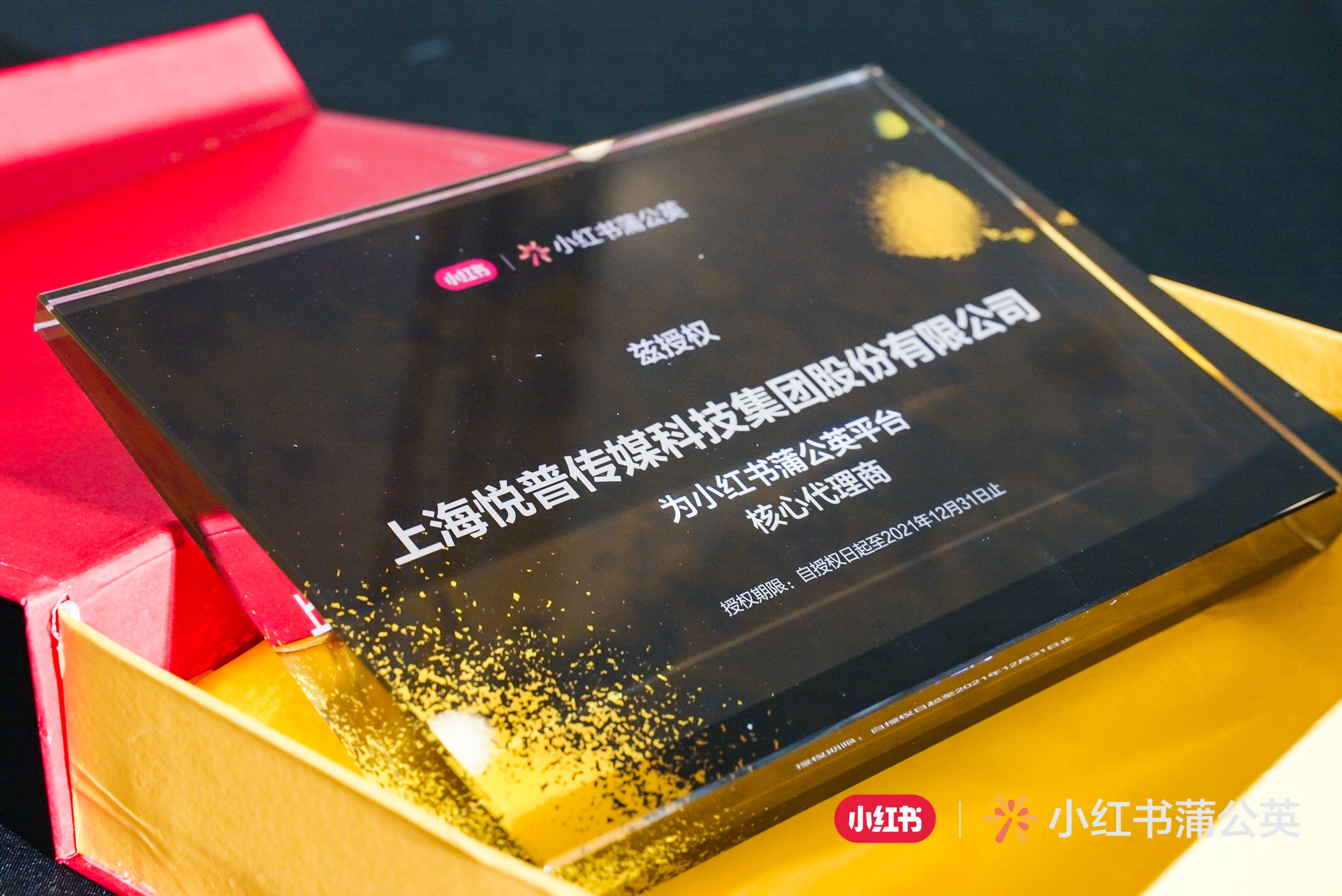 悦普集团被授予小红书·蒲公英平台《核心代理商》！