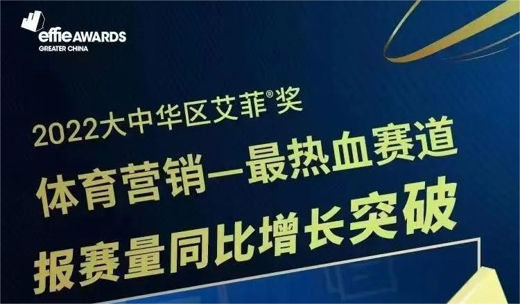 2022大中华区艾菲奖体育营销赛道报赛量同比增长突破1000%！