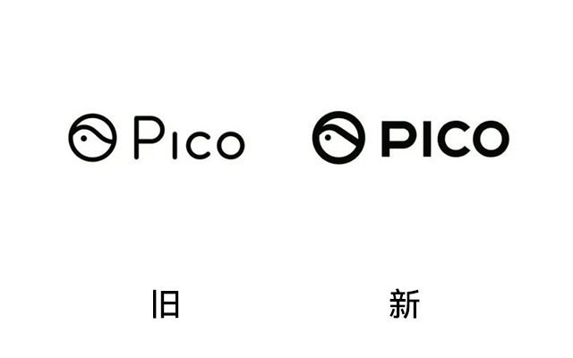 字节跳动旗下品牌PICO焕新Logo，更具科技新贵的气质！