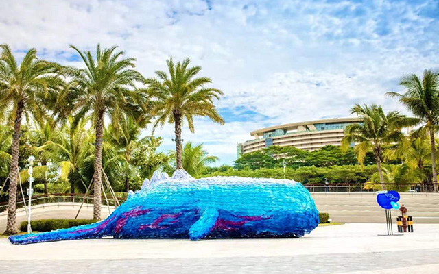 中国旅游集团×万豪：用5000双一次性拖鞋打造一只“搁浅的鲸鱼”