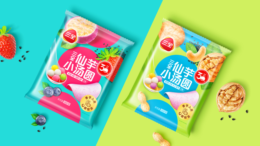 曾章白 x 三全 |仙芋小湯圓產(chǎn)品包裝設(shè)計