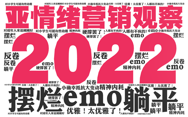 2022亚情绪营销观察：“在一地鸡毛里寻求对抗内耗的良方”