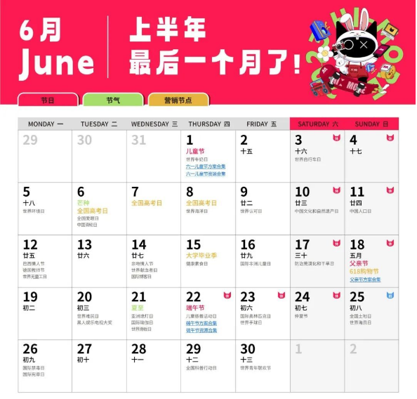 6月营销策划热点与方向，21+主题：儿童节、端午、父亲节…|文末福利