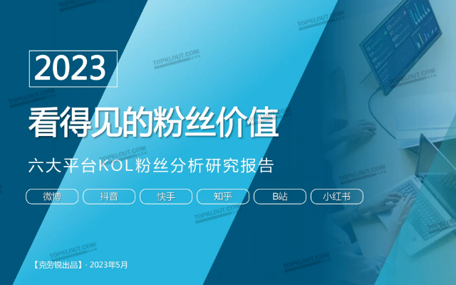 2023六大平台KOL粉丝分析研究报告（附下载）