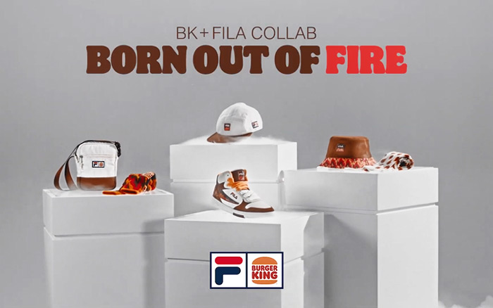 汉堡王×FILA：燃一把火，炸出帽、鞋、包...系列联名款